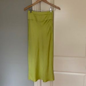 Free People satin midi skirt Size 0